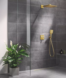 Душевая система GROHE Grohtherm SmartControl с термостатом для душа, холодный рассвет матовый (34864GN0)