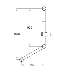 Душевая штанга GROHE Relexa neutral 900 мм, хром (28587000)