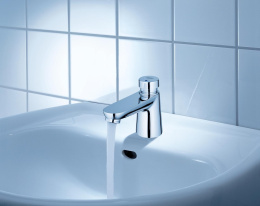 Кран для раковины GROHE Euroeco Cosmopolitan T автоматический, без функции смешивания, хром (36265000)