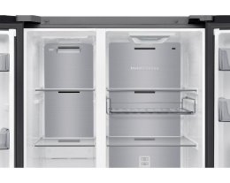 Холодильник Samsung Bespoke ИИ Side-by-Side RS80F65M1BWR с автоматическим открыванием дверей, 646 л