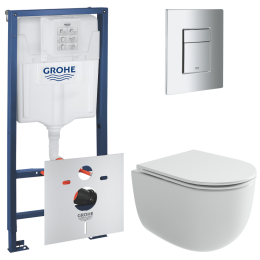 Комплект инсталляции GROHE Rapid SL 4 в 1 с унитазом Вога CN4012T и звукоизоляционным комплектом (NW0838)