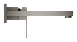 Внешняя часть смесителя для раковины GROHE Eurocube на 2 отверстия, M-Size, темный графит матовый (23447AL0)