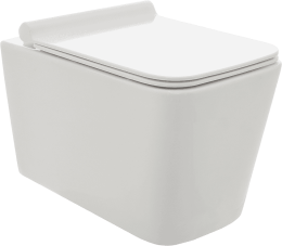 Унитаз AQUAme подвесной с сиденьем с микролифтом, белый (AQM2003)