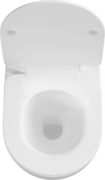 Унитаз AQUAme подвесной с сиденьем с микролифтом, с технологией смыва Invisible, белый AQM2002PRO