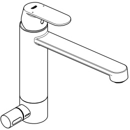 Смеситель для кухни GROHE Eurosmart Cosmopolitan с запорным вентилем, хром (30195000)