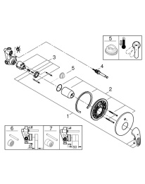 Смеситель для ванны GROHE Eurostyle, хром (33637003)