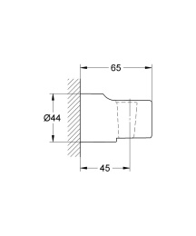 Держатель настенный для ручного душа GROHE Relexa, хром (28622000)