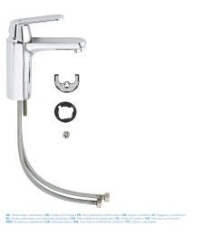 Смеситель для раковины GROHE Eurosmart Cosmopolitan, M-size, хром (23327000)