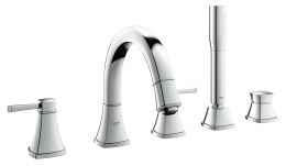 Смеситель для ванны GROHE Grandera двухвентильный, на 5 отверстий, на край ванны, хром (19919000)