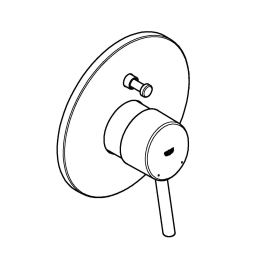 Смеситель для ванны GROHE Concetto в комплекте с монтажной, хром (32214001)