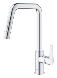 Смеситель для кухни GROHE Eurosmart с вытяжной лейкой, хром (30619000)