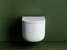Подвесной унитаз Ceramicanova Ульма безободковый, смыв Торнадо, белый (CN4006T)