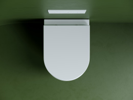 Подвесной унитаз Ceramicanova Ульма безободковый, смыв Торнадо, белый (CN4006T)