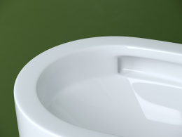 Подвесной унитаз Ceramicanova Ульма безободковый, смыв Торнадо, белый (CN4006T)