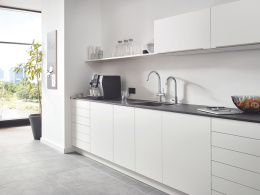 Смеситель для кухонной мойки GROHE Blue Professional с системой фильтрации, охлаждения и газирования воды, хром (31607002)