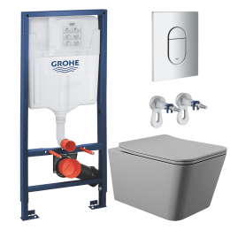 Комплект инсталляции GROHE Rapid SL NW0145/S с унитазом Aqueduto MACIO MAC0130 и сиденьем с микролифтом (NW0208)