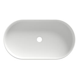 Раковина накладная Aqueduto ESPIRAL, овальная 390*600, белый матовый (ESP0220)