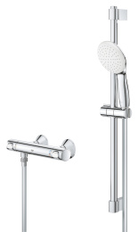 Термостат для душа GROHE Grohtherm 500 с душевым гарнитуром, хром (34796001)