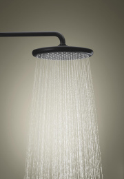 Душевая система GROHE Tempesta System 250 с термостатом для душа, матовый чёрный (266702431/U), уцененный товар