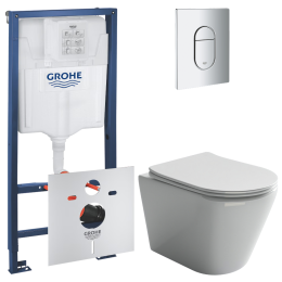 Комплект инсталляции GROHE Rapid SL 3 в 1 с унитазом Ореол CN1804 и звукоизоляционным комплектом (NW0855)