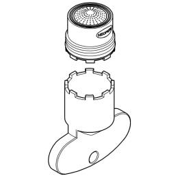 Комплект аэраторов GROHE 7,2 л/мин + 14,9 л/мин резьбой М16,5 (13937000)