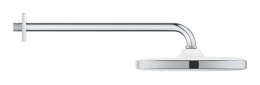 Верхний душ GROHE Tempesta Cube 250, 9,5 л/мин, 1 режим, 380 мм, хром/белый (26687000)