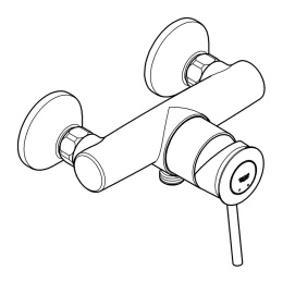 Смеситель для душа GROHE BauClassic, хром (32867000)