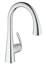 Смеситель для кухни GROHE Zedra с вытяжным душем 2jet, хром (32294001)