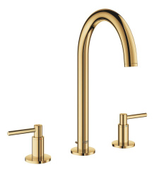 Смеситель для раковины GROHE Atrio двухвентильный на 3 отверстия, холодный рассвет глянец (20009GL3)