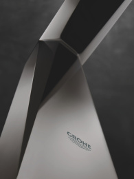 Смеситель для раковины GROHE Allure Brilliant на 3 отверстия, с донным клапаном и высоким изливом, темный графит глянец (20344A00)