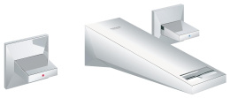 Внешняя часть смесителя для раковины GROHE Allure Brilliant настенного монтажа на 3 отверстия, вынос 161 мм, хром (20346000)