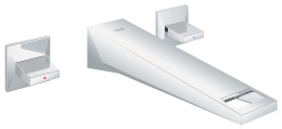 Внешняя часть смесителя для раковины GROHE Allure Brilliant настенного монтажа на 3 отверстия, вынос 210 мм, хром (20348000)