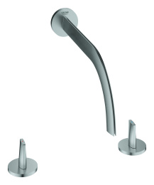 Смеситель для раковины GROHE Atrio Icon 3D двухвентильный на 3 отверстия, нержавеющая сталь (20614SD0)
