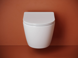 Подвесной унитаз Ceramicanova Уно безободковый, смыв Торнадо, белый (CN11001T)