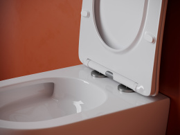 Подвесной унитаз Ceramicanova Уно безободковый, смыв Торнадо, белый (CN11001T)