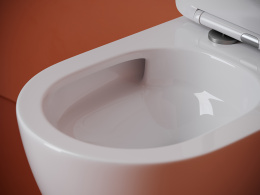 Подвесной унитаз Ceramicanova Уно безободковый, смыв Торнадо, белый (CN11001T)