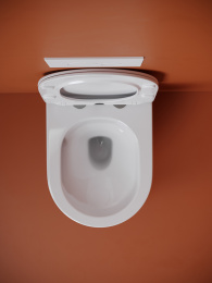 Подвесной унитаз Ceramicanova Уно безободковый, смыв Торнадо, белый (CN11001T)