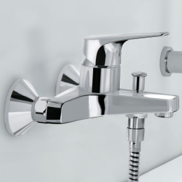 Смеситель для ванны GROHE BauFlow, хром (23601000)
