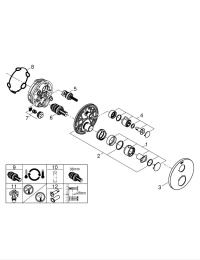 Внешняя часть термостата для душа GROHE Grohtherm, хром (24075000)