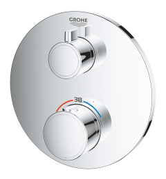 Внешняя часть термостата для душа GROHE Grohtherm, хром (24075000)