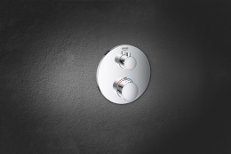 Внешняя часть термостата для душа GROHE Grohtherm на 2 потребителя, круглая, хром (24076000)