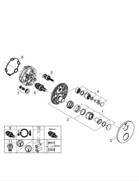 Внешняя часть термостата для душа GROHE Grohtherm на 2 потребителя, круглая, хром (24076000)