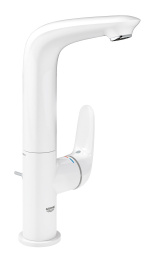 Смеситель для раковины GROHE Eurostyle с донным клапаном, белая луна (23718LS3)