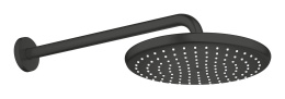 Верхний душ GROHE Tempesta 250, 9,5 л/мин, 1 режим, 380 мм, черный матовый (266682430)