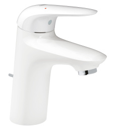 Смеситель для раковины GROHE Eurostyle с энергосберегающей функцией, белая луна (23709LS3)
