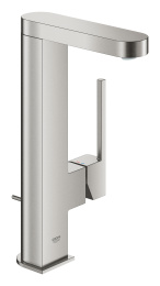 Смеситель для раковины GROHE Plus с донным клапаном, L-Size, суперсталь (23851DC3)