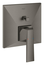 Внешняя часть смесителя для ванны GROHE Allure Brilliant с переключателем на 2 положения, темный графит матовый (24072AL0)