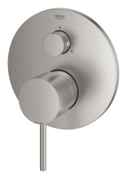 Внешняя часть смесителя для ванны GROHE Atrio на 3 потребителя, суперсталь (24096DC3)