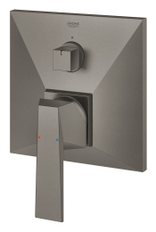 Внешняя часть смесителя для ванны GROHE Allure Brilliant с переключателем на 3 положения, темный графит матовый (24099AL0)