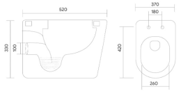 Комплект инсталляции GROHE 38775001 с унитазом Aquatek АЛЬФА и сиденьем с микролифтом (NW0188)